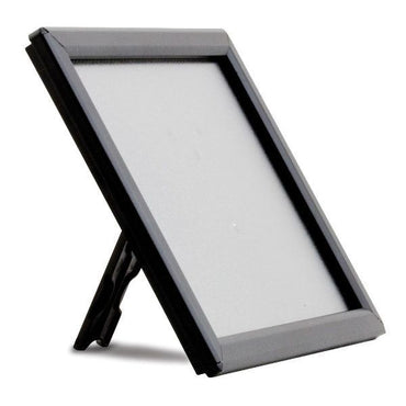 8.5" x 11" Convertible Sign Snap Frame, Black, Optional Counter Support - Braeside Displays